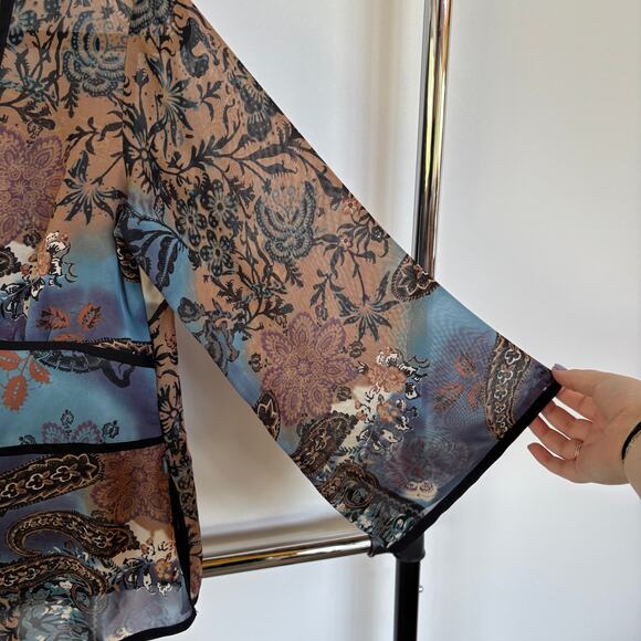 Y2K Fairy Pattern Babydoll Ethereal Top Whimsygoth Floral Stevie Nicks Medium - Picture 5 of 11